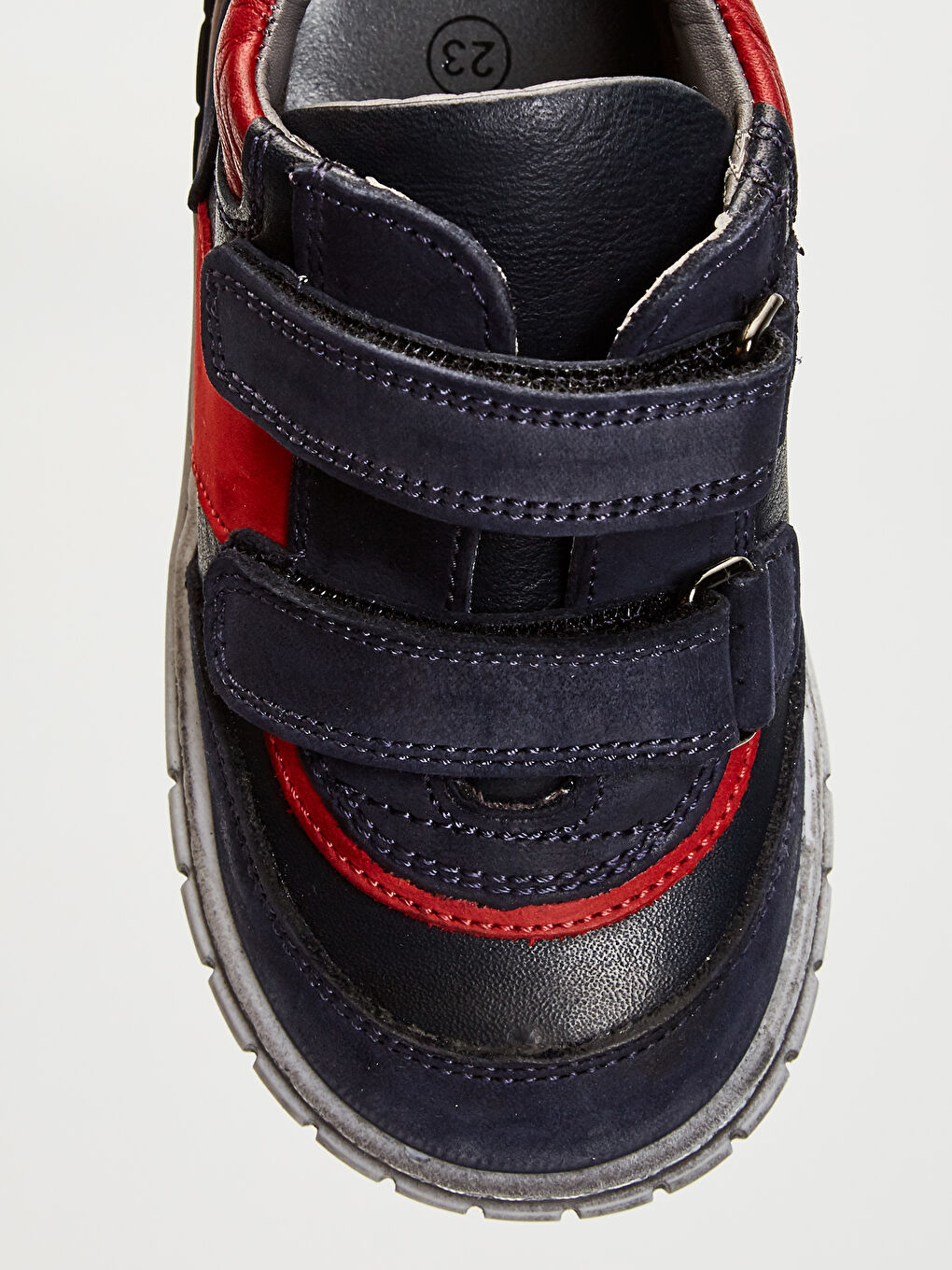 Lacivert Erkek Bebek Hakiki Deri Günlük Bilekli Ayakkabı-4
