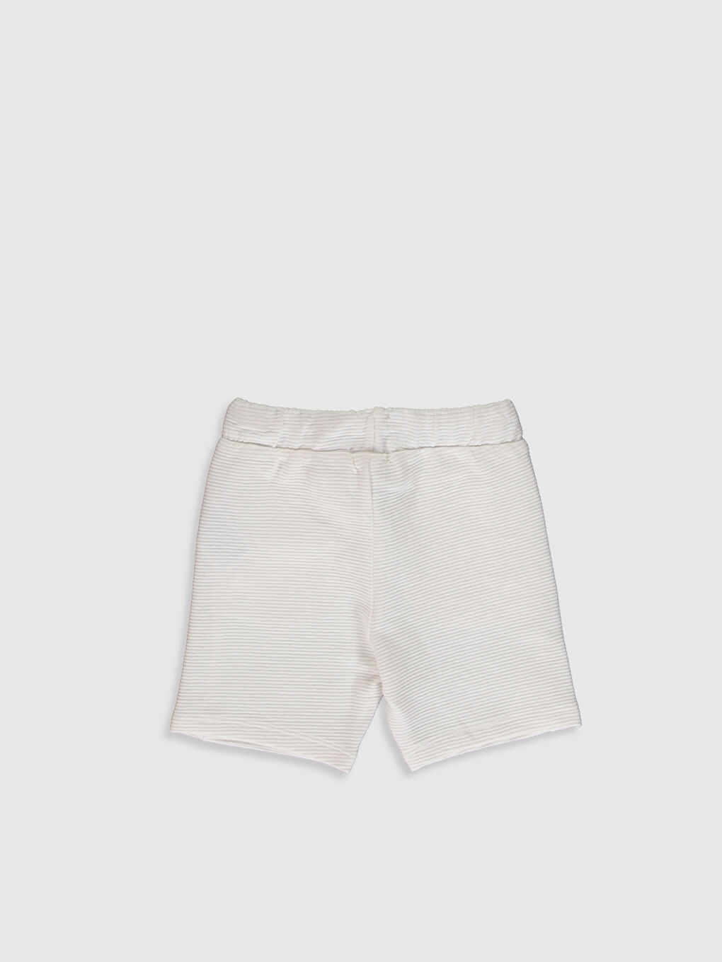 Ekru Standart Kalıp Erkek Bebek Şort-1