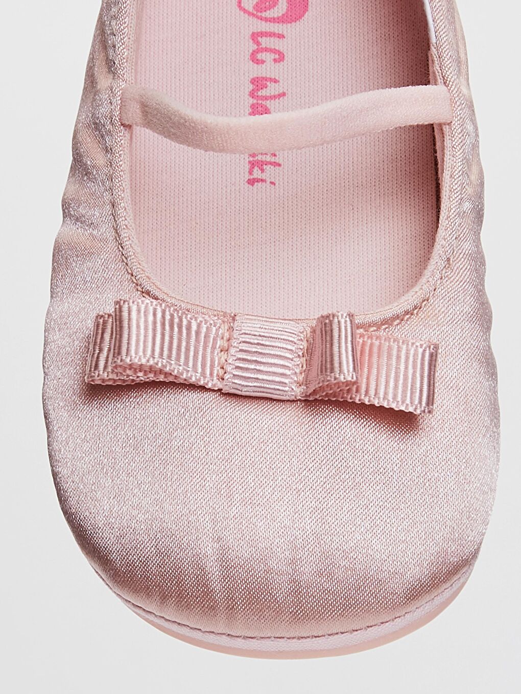 Pembe Kız Bebek Fiyonk Detaylı Yürüme Öncesi Babet Ayakkabı-4