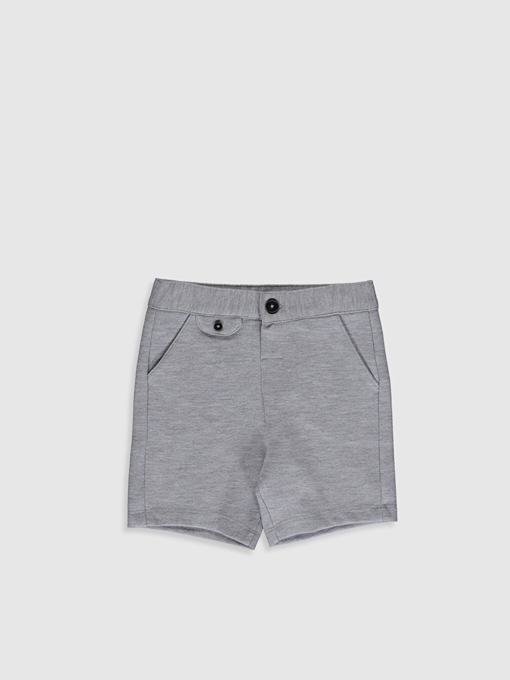 Gri Standart Kalıp Erkek Bebek Şort