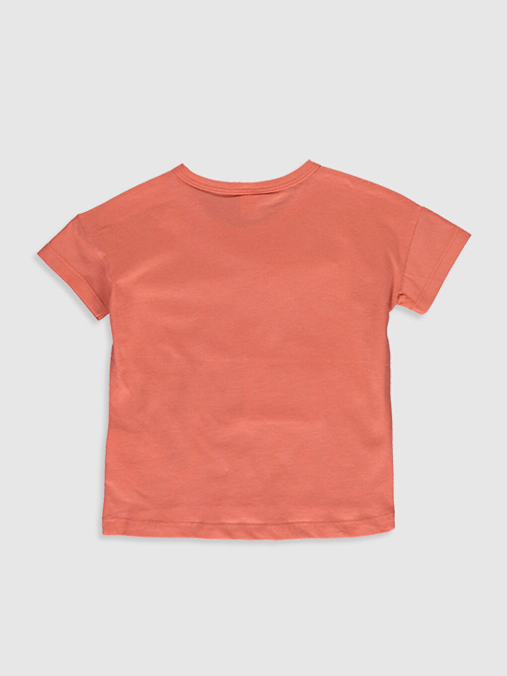 Mercan Bisiklet Yaka Kısa Kollu Erkek Bebek Tişört-2