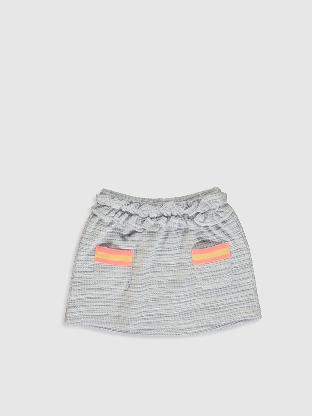 Beyaz Bisiklet Yaka Kısa Kollu Kız Bebek Takım-3