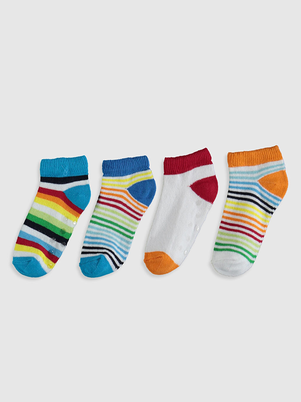 Karışık Erkek Bebek Patik Çorap 4'lü-1