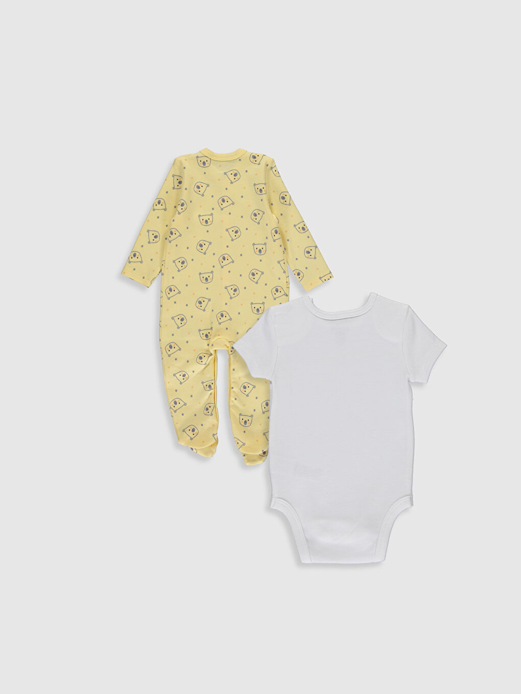 Sarı Erkek Bebek Hastane Çıkış Seti-1