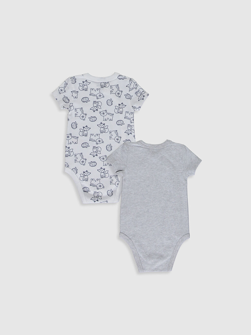 Short Sleeved Baby Boy Press Stud Press Stud Body-1