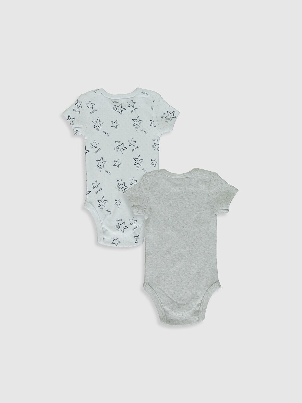 Short Sleeved Baby Boy Press Stud Press Stud Body-1