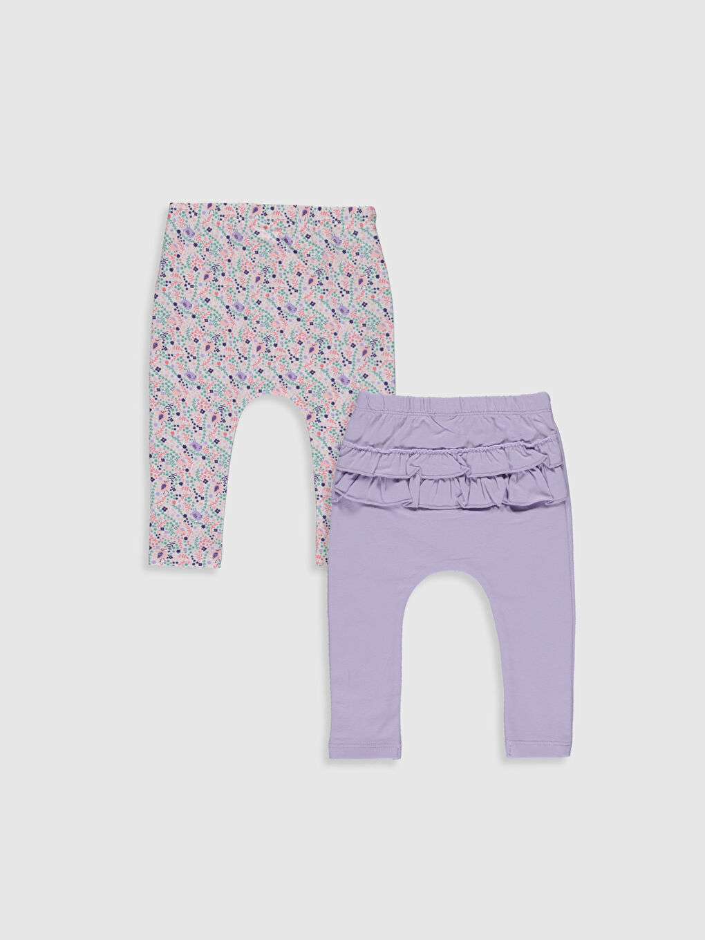 Lila Kız Bebek Pantolon-1