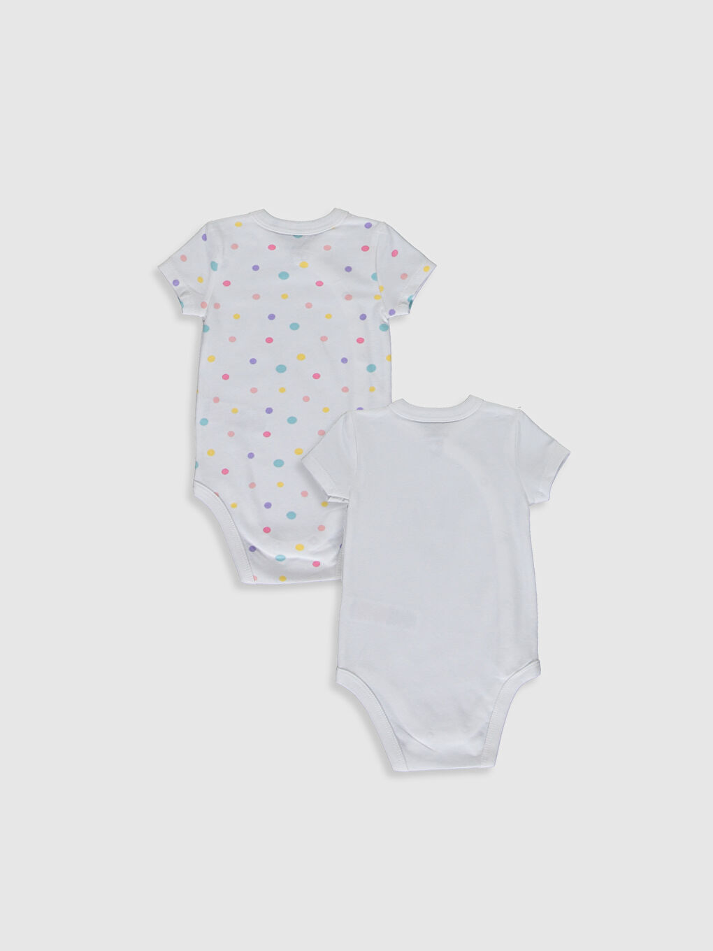 Short Sleeved Baby Girl Press Stud Press Stud Body-1