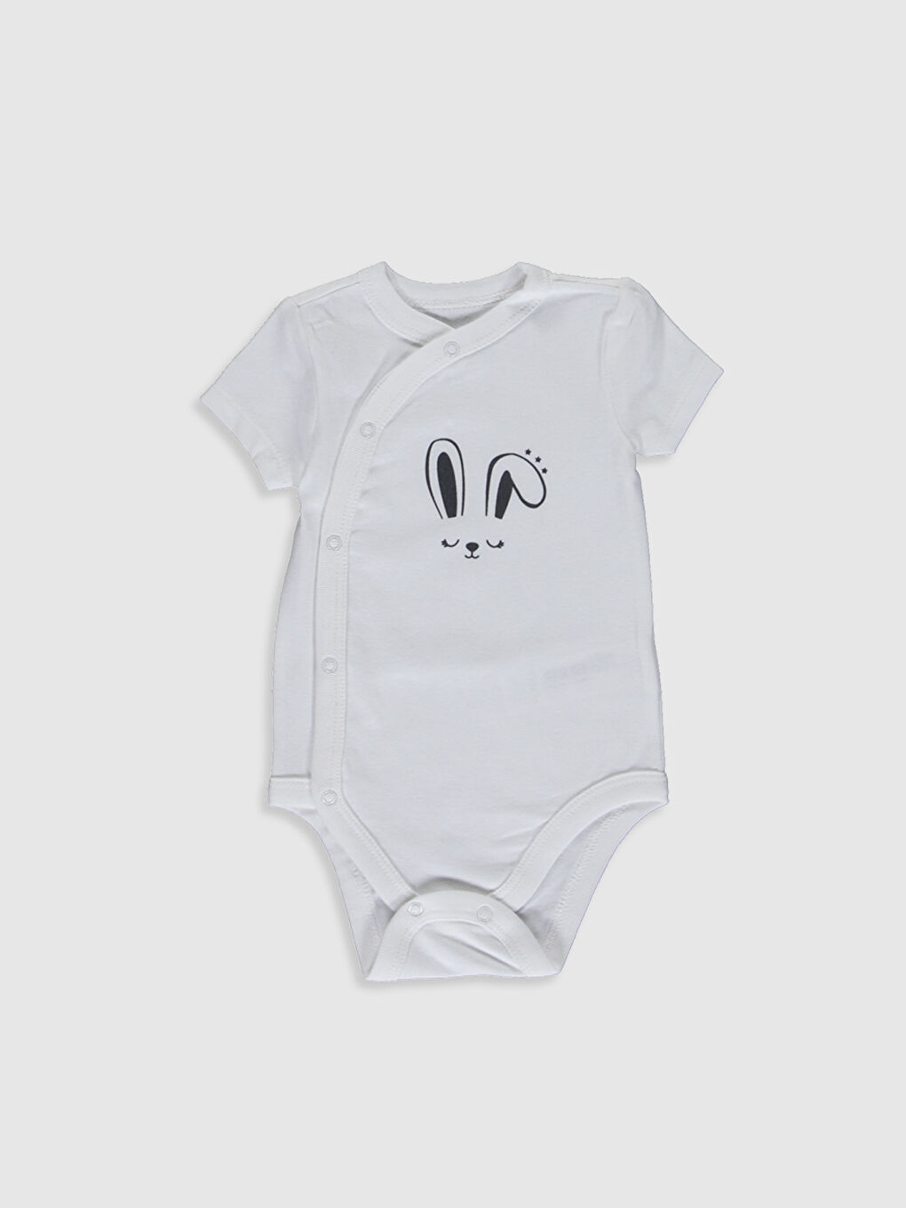 Short Sleeved Baby Girl Press Stud Press Stud Body-2