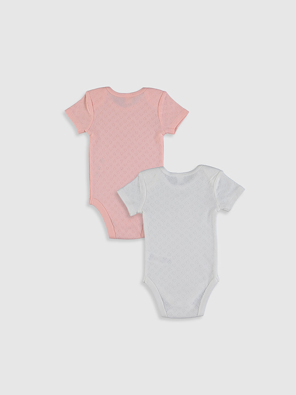 Short Sleeved Baby Girl Press Stud Press Stud Body-1