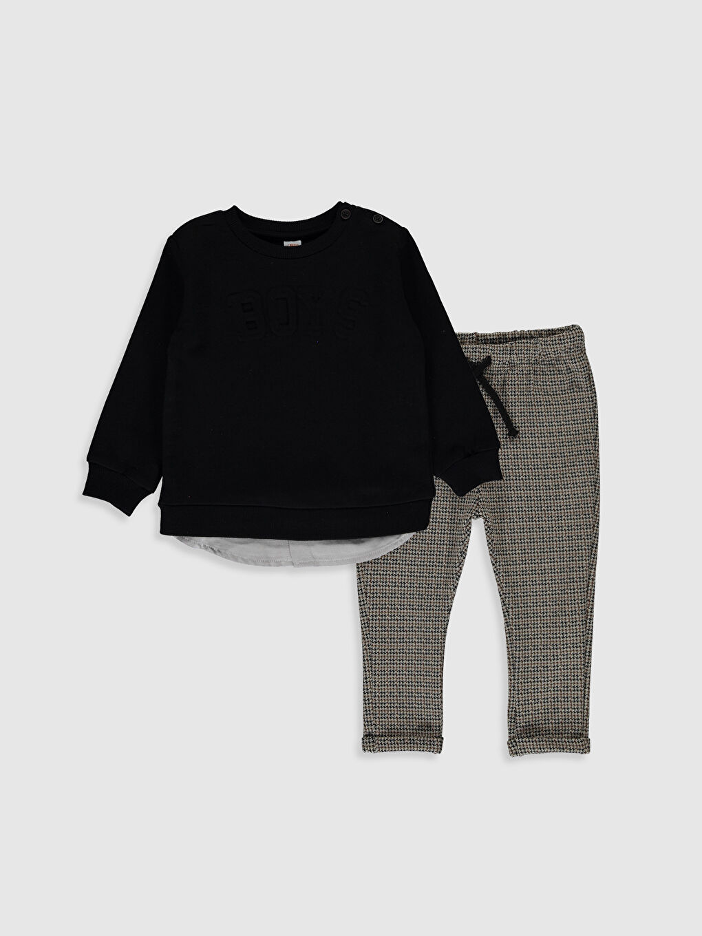 Siyah Uzun Kollu Erkek Bebek Takım