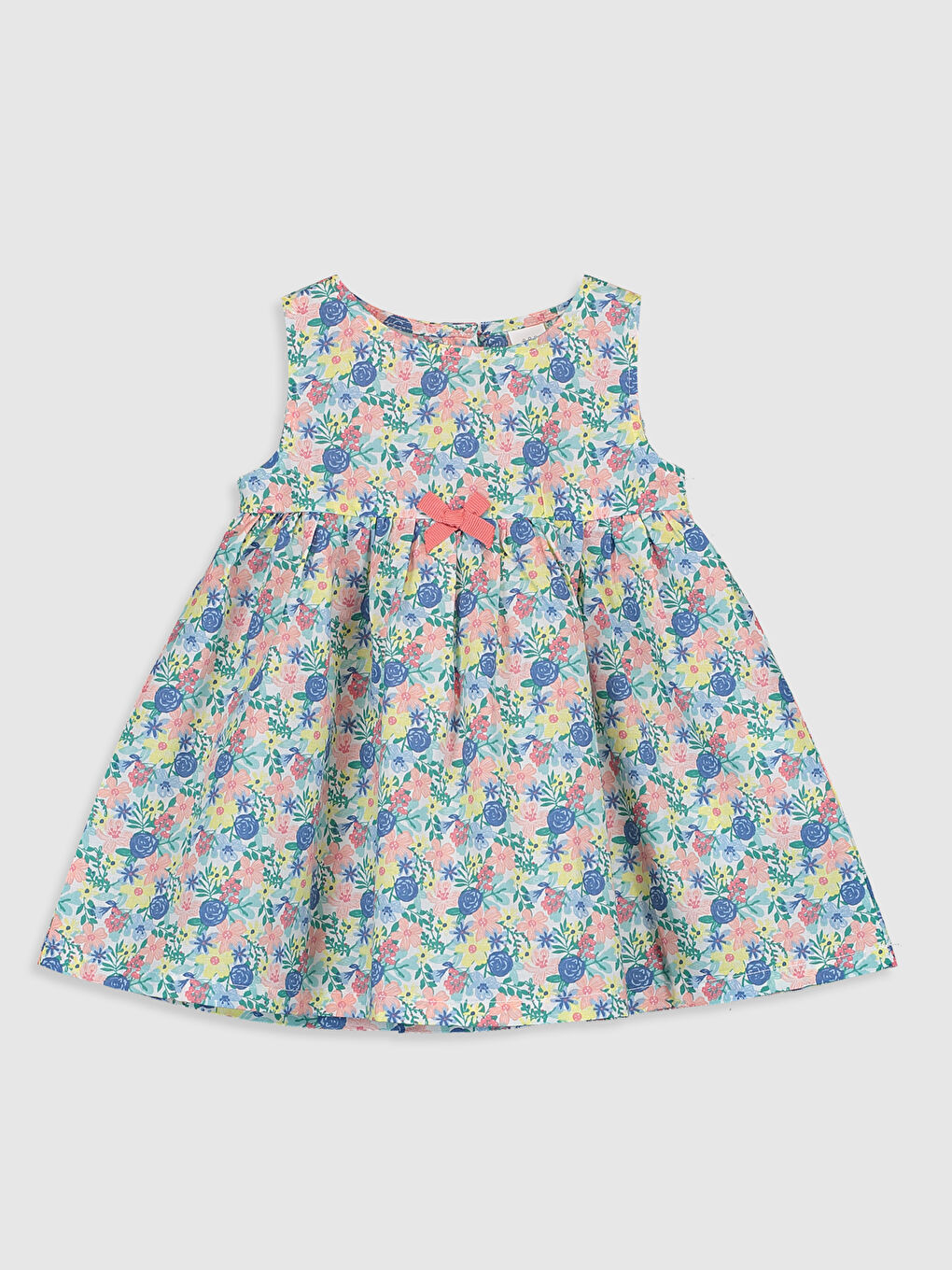 Сукня для новонароджених дівчаток з круглим вирізом горловини