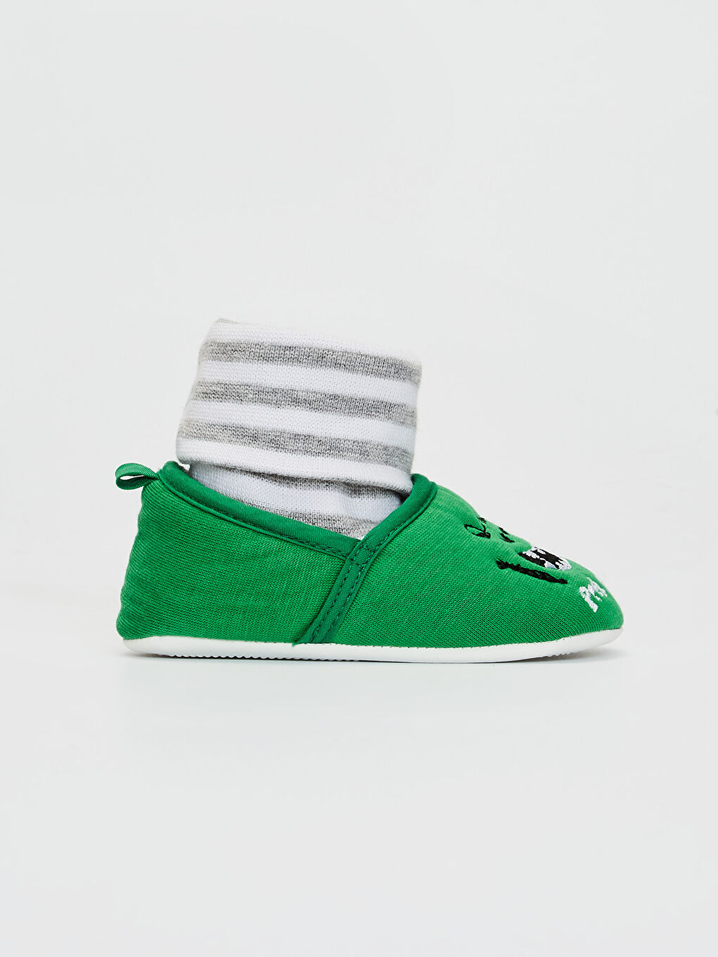 LCW STEPS Chaussures de maison pour bébé garçon avant la marche avec détails brodés et doublure en coton -0SJ706Z1-CS4