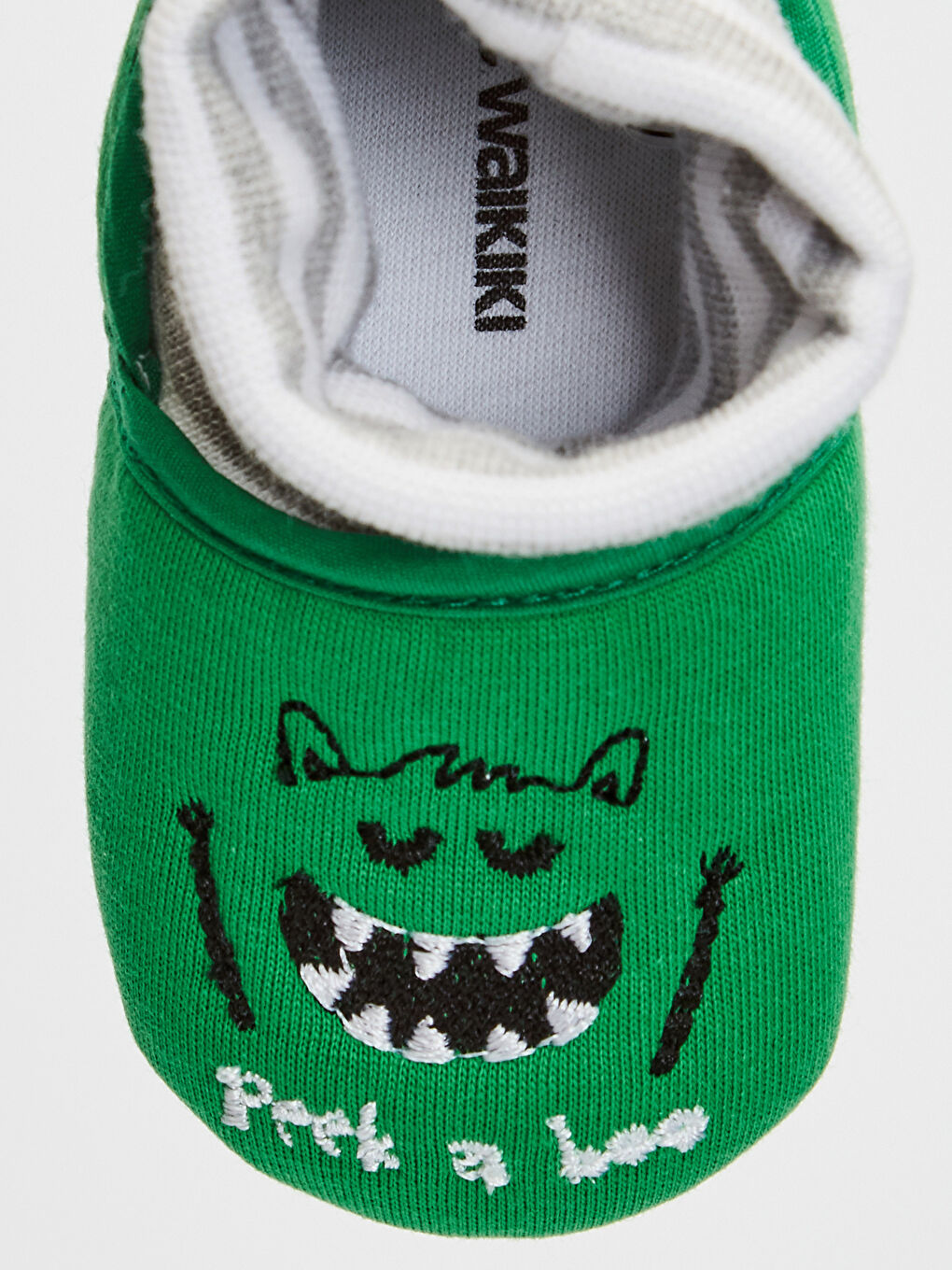 LCW STEPS Chaussures de maison pour bébé garçon avant la marche avec détails brodés et doublure en coton -0SJ706Z1-CS4