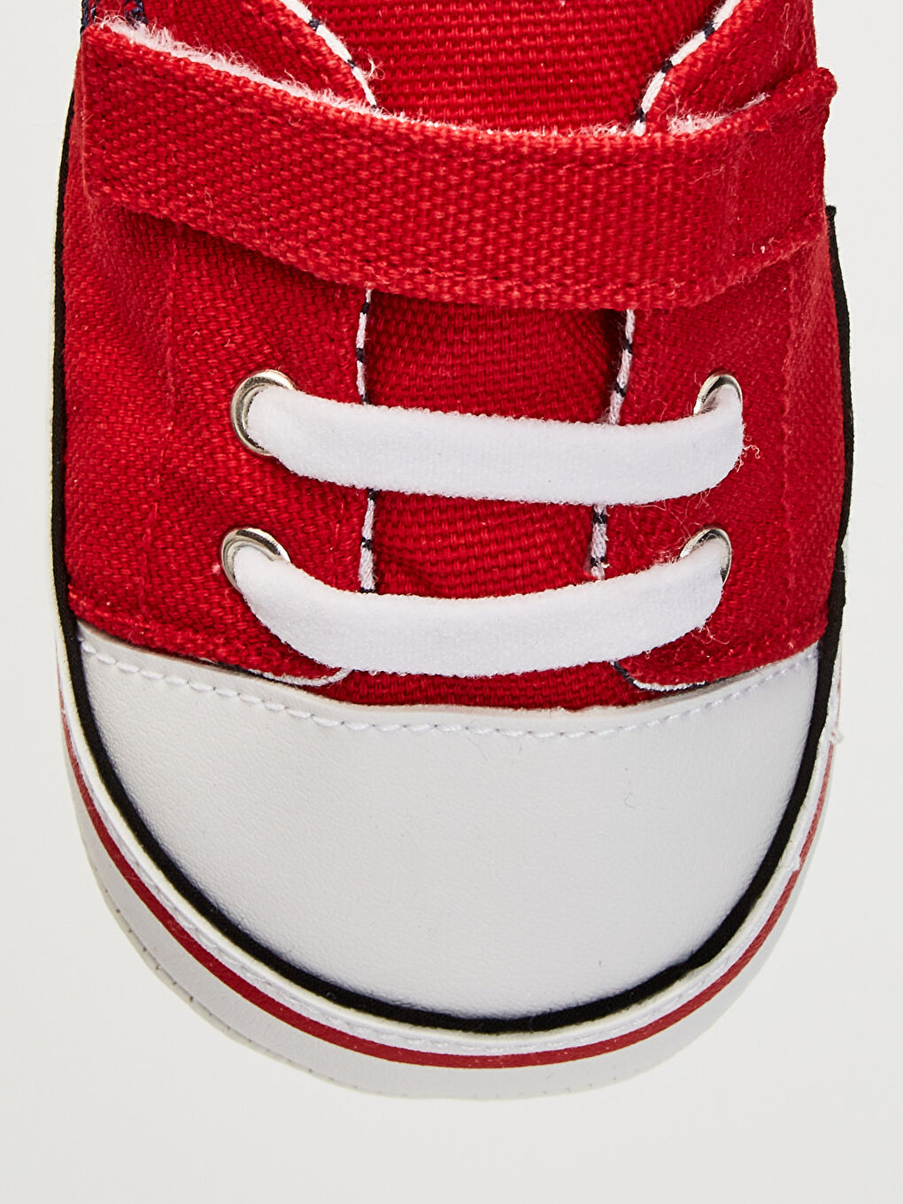 Kırmızı Erkek Bebek Cırt Cırtlı Yürüme Öncesi Ayakkabı-4