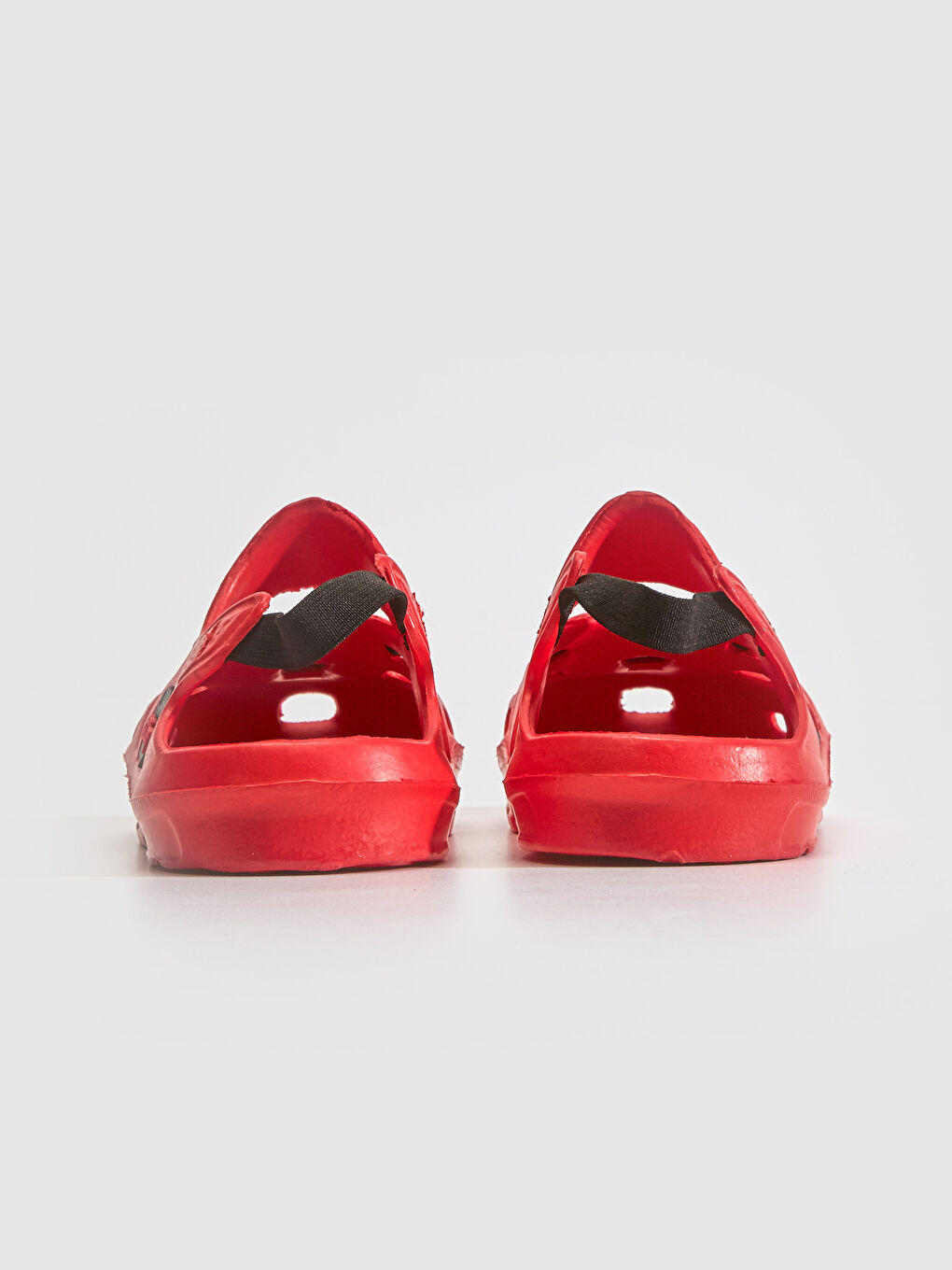 Kırmızı Erkek Bebek Mickey Mouse Lisanslı Patchli Plaj Sandaleti-3