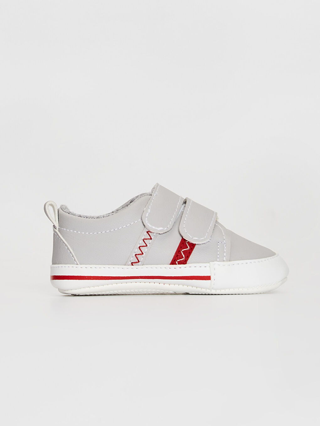 Gri Erkek Bebek Cırt Cırtlı Yürüme Öncesi Ayakkabı