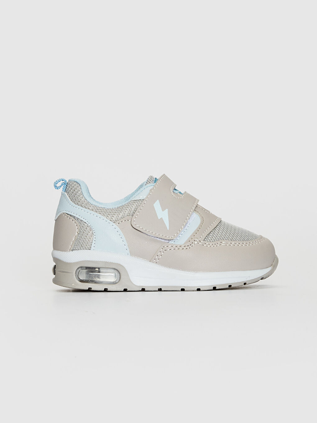 Beyaz Erkek Bebek Işıklı Air Taban Cırt Cırtlı  Günlük Ayakkabı-1