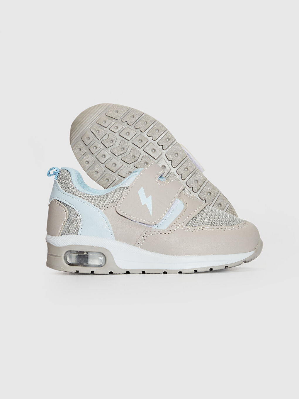 Beyaz Erkek Bebek Işıklı Air Taban Cırt Cırtlı  Günlük Ayakkabı-3