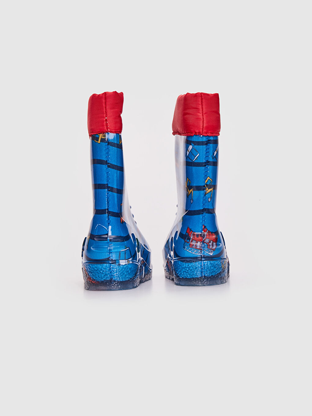 Mavi Erkek Bebek Baskılı Yağmur Botu-3