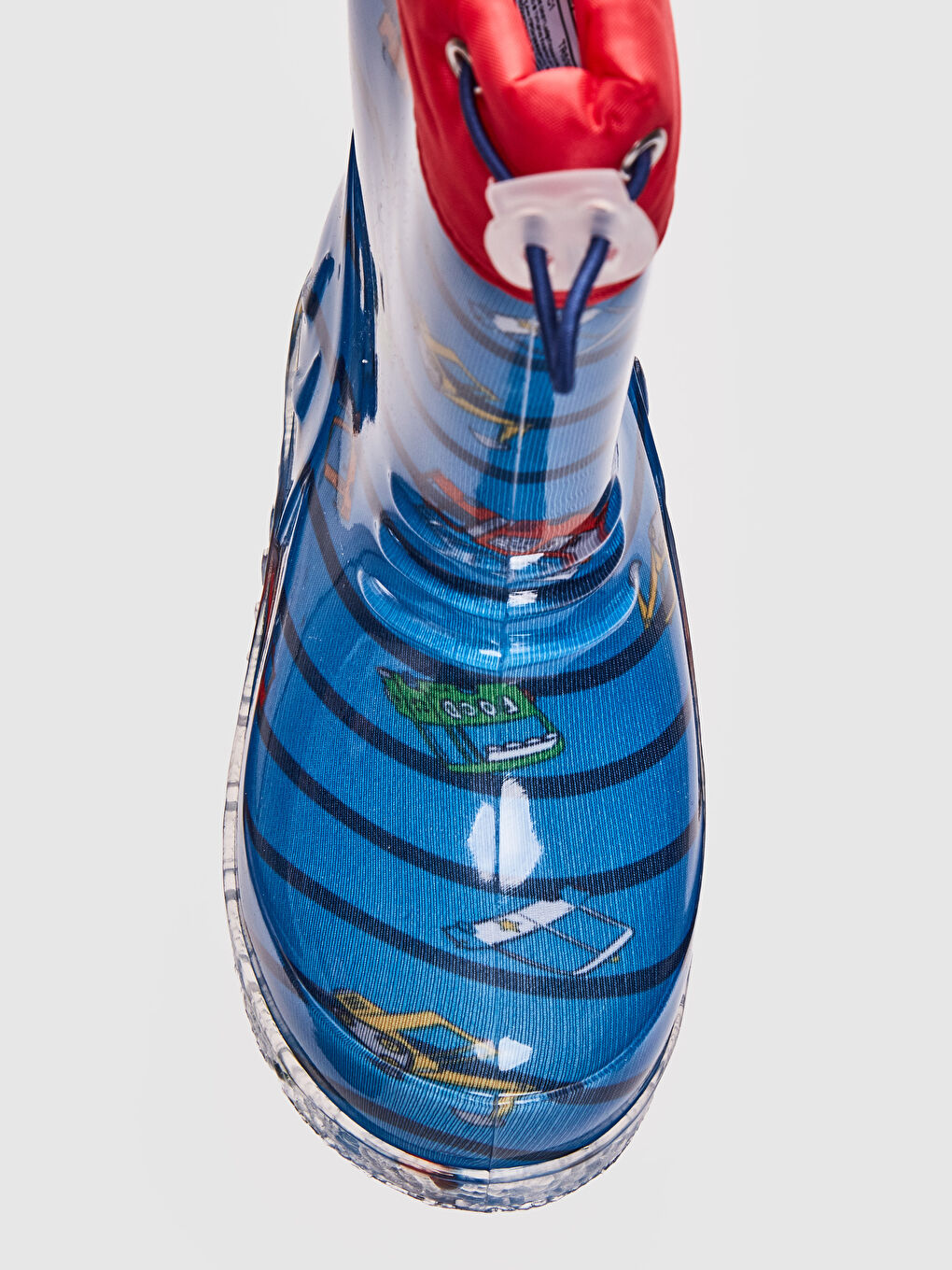 Mavi Erkek Bebek Baskılı Yağmur Botu-4