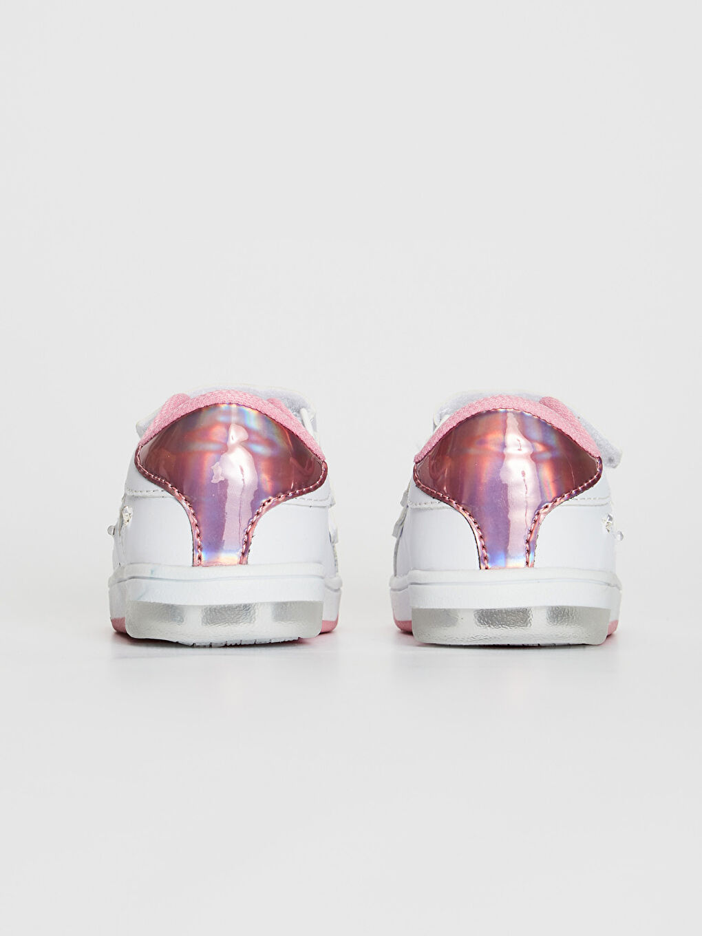 Beyaz Kız Bebek Işıklı Spor Ayakkabı-4