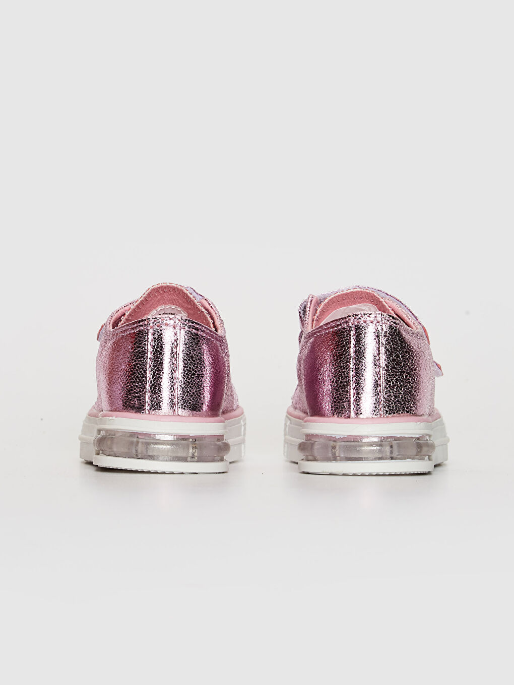 Pembe Kız Bebek Cırt Cırtlı Işıklı Spor Ayakkabı-3