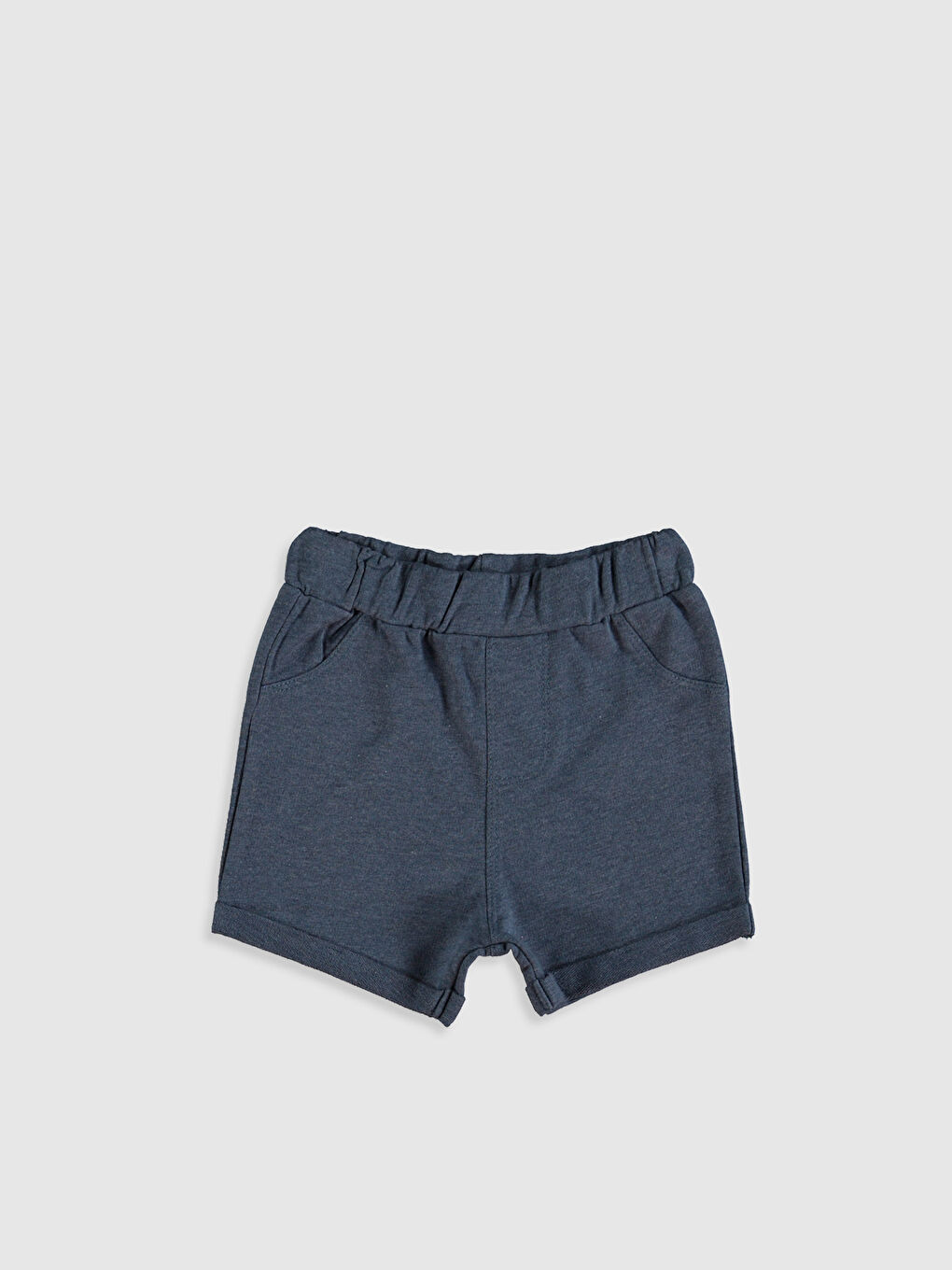 İndigo Gömlek Yaka Kısa Kollu Desenli Erkek Bebek Takım 3'lü-4