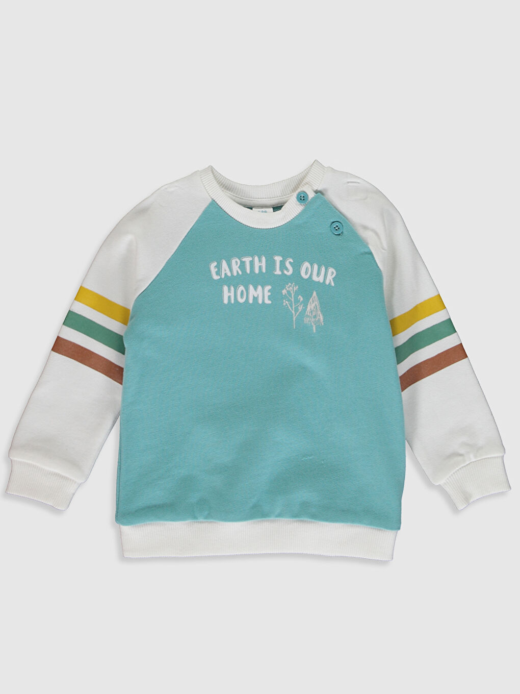 Yeşil Uzun Kollu Erkek Bebek Takım-2