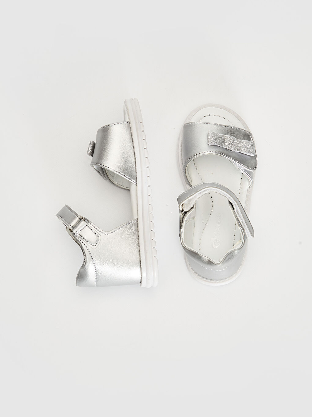 Gri Gümüş Sandalet-1