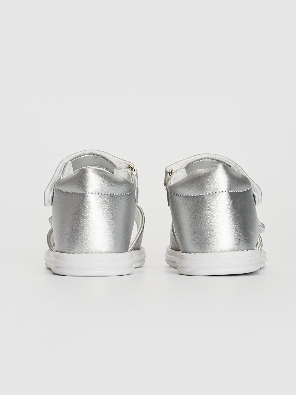 Gri Gümüş Sandalet-3