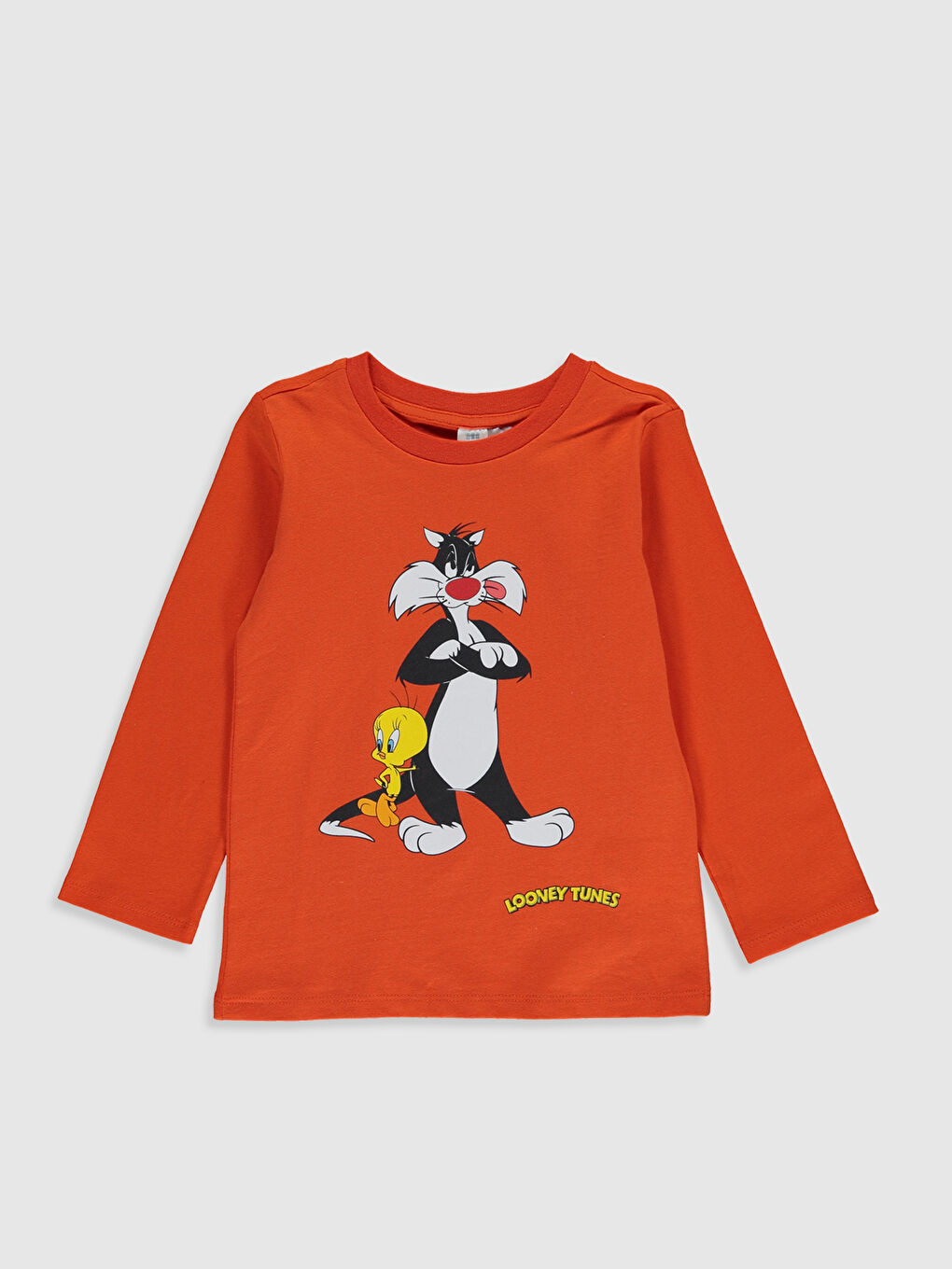 Turuncu Uzun Kollu Looney Tunes Erkek Bebek Takım-2