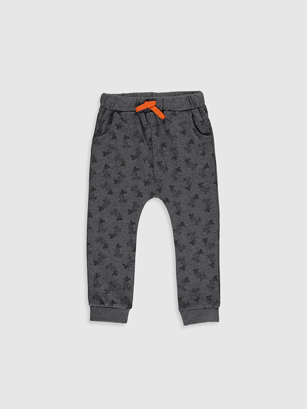 Turuncu Uzun Kollu Looney Tunes Erkek Bebek Takım-3