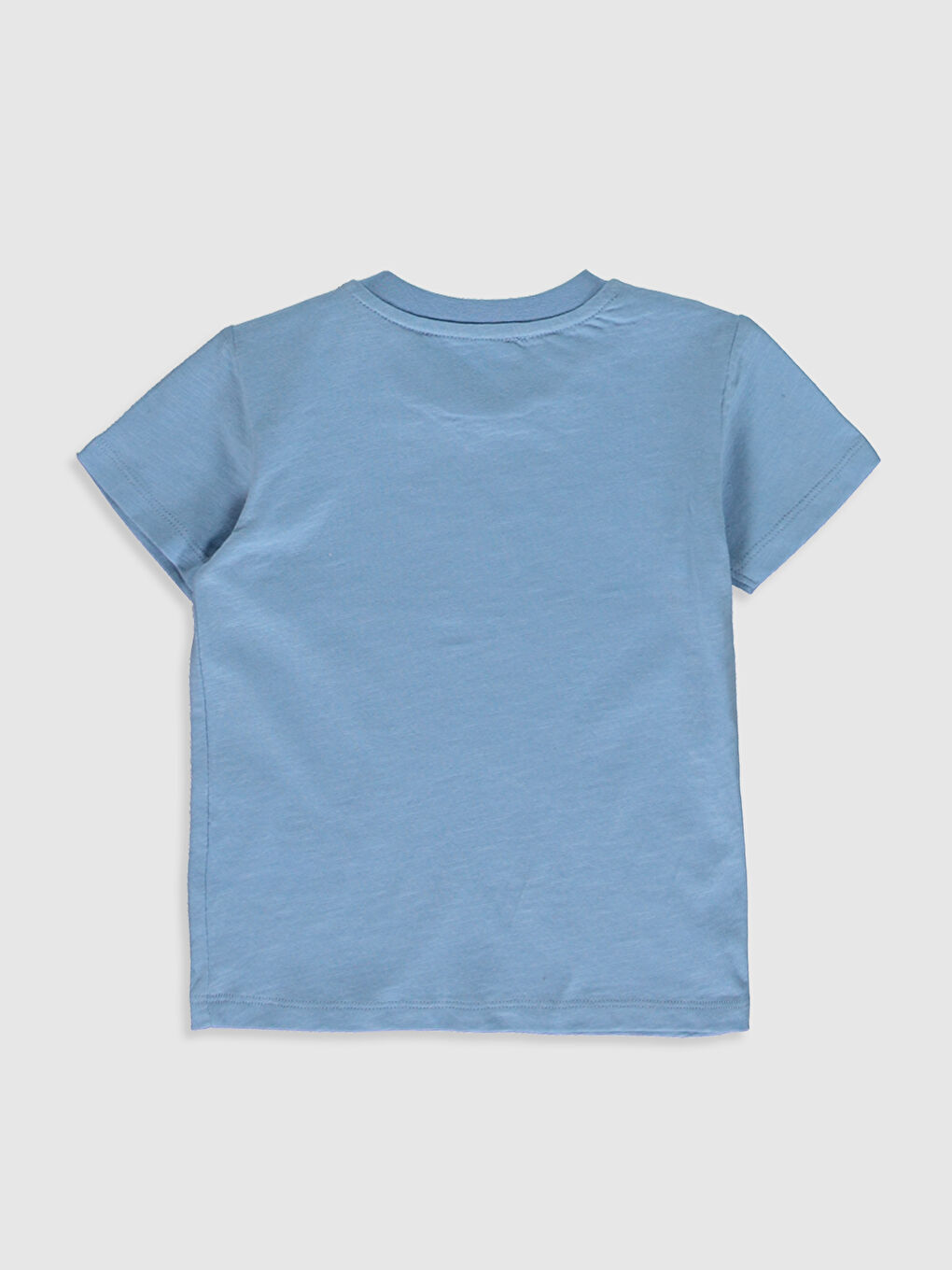 Mavi Bisiklet Yaka Kısa Kollu Erkek Bebek Tişört-1