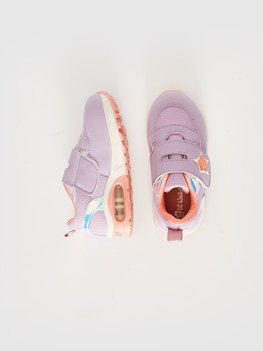 Lila Kız Bebek Işıklı Spor Ayakkabı-1