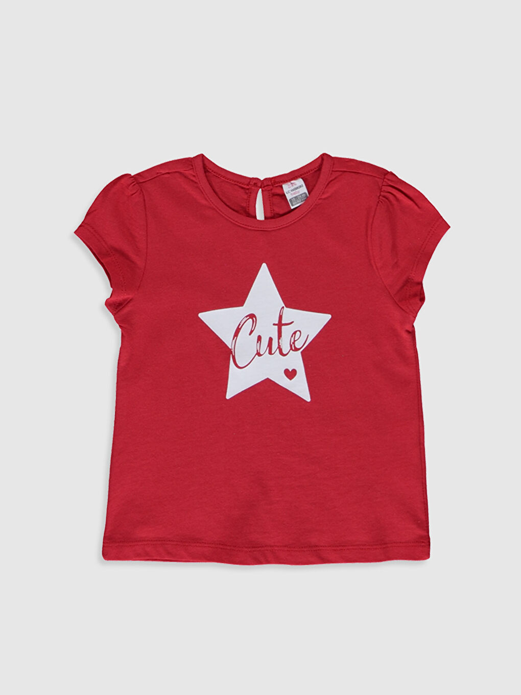 Kırmızı Kısa Kollu Kız Bebek Takım-2