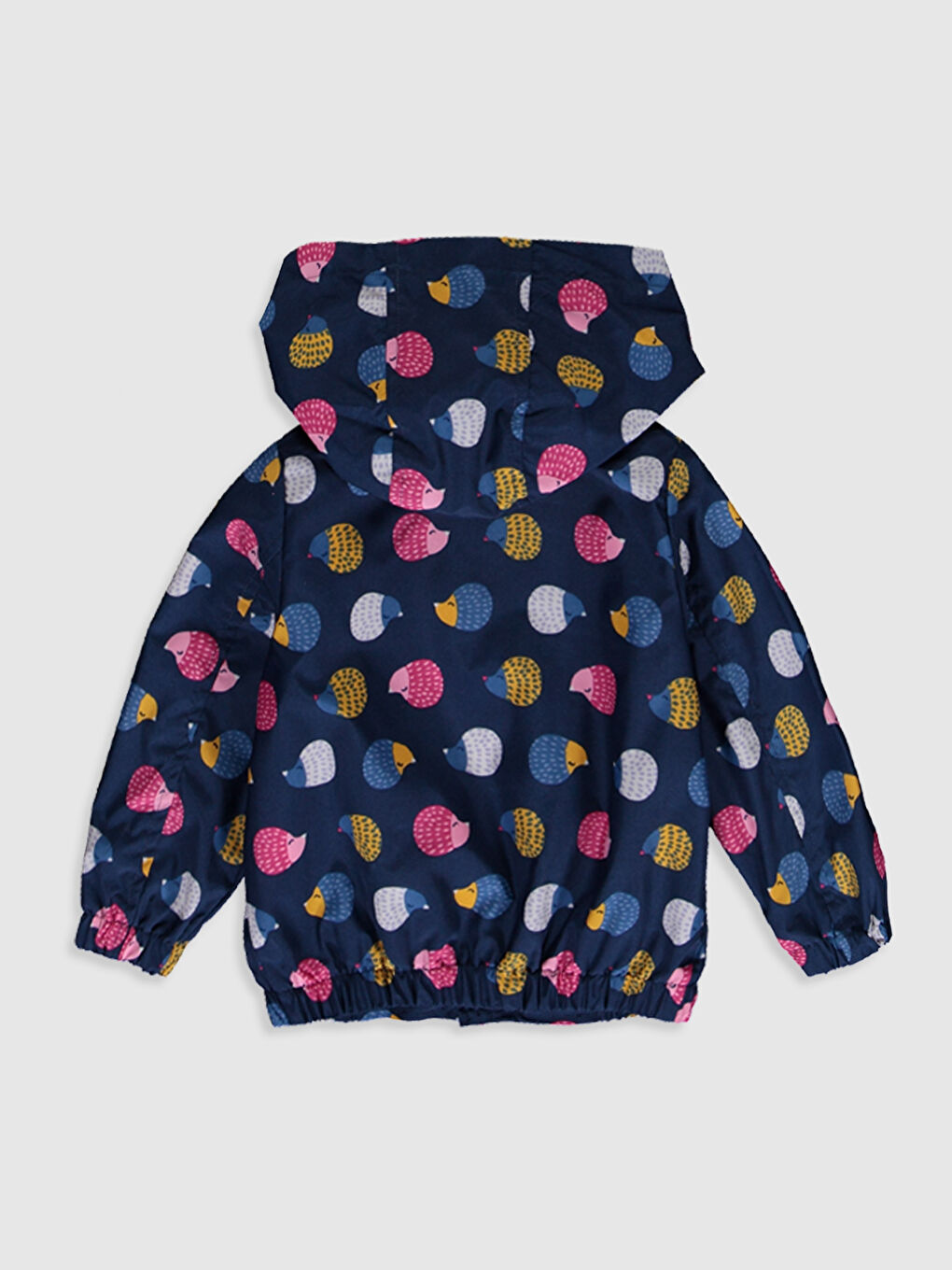 Lacivert Baskılı Mont-1