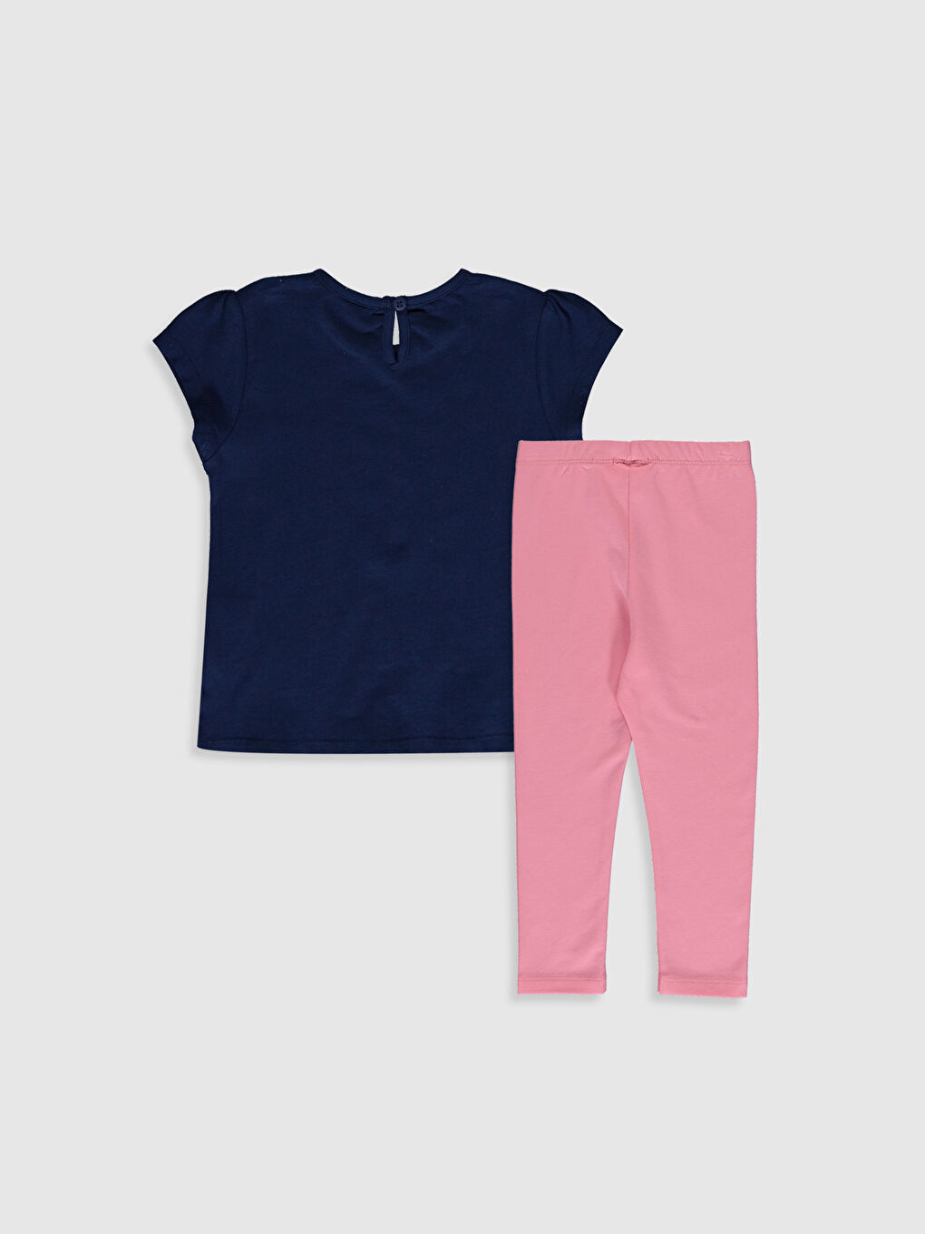 İndigo Kısa Kollu Kız Bebek Takım-1