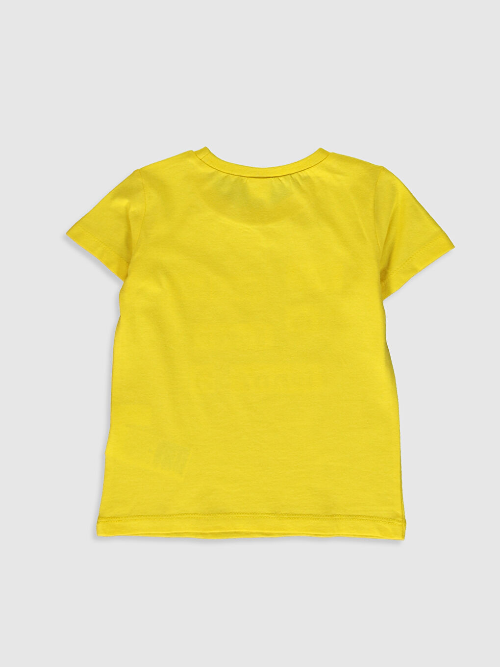 Sarı Bisiklet Yaka Kısa Kollu Erkek Bebek Tişört-1