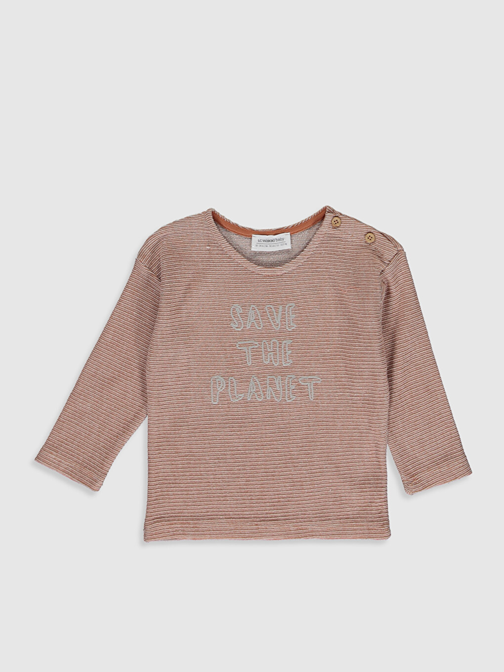 Bisiklet Yaka Uzun Kollu Erkek Bebek Sweatshirt