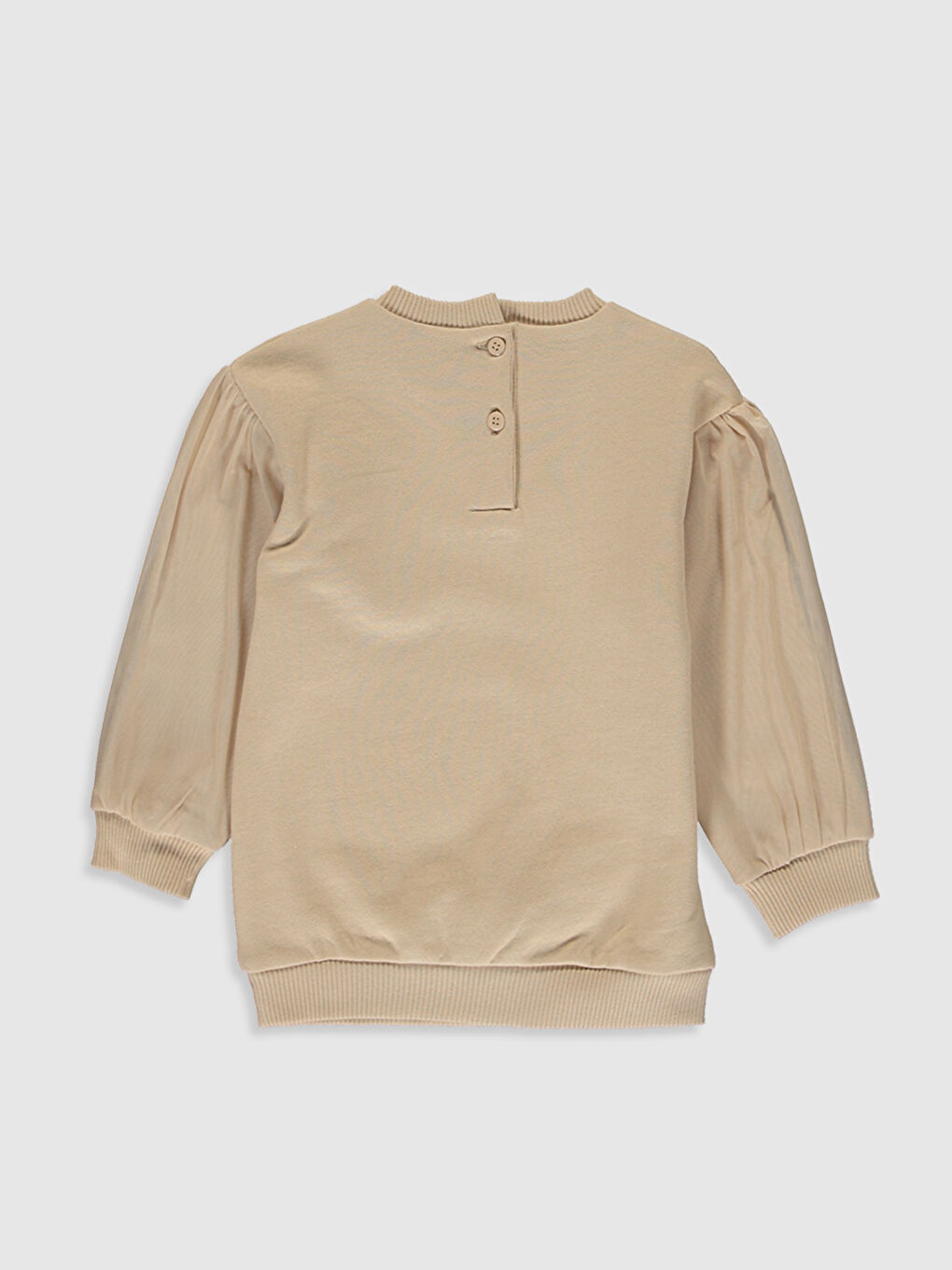 Crew Neck Long Sleeve Baby Girls' Sweatshirt-1