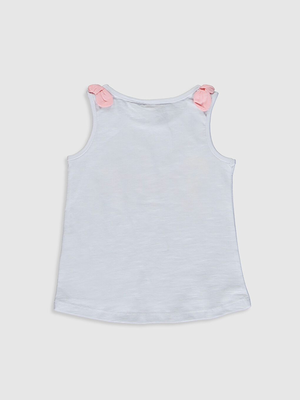 Beyaz Bisiklet Yaka Tweety Baskılı Kız Bebek Atlet-1