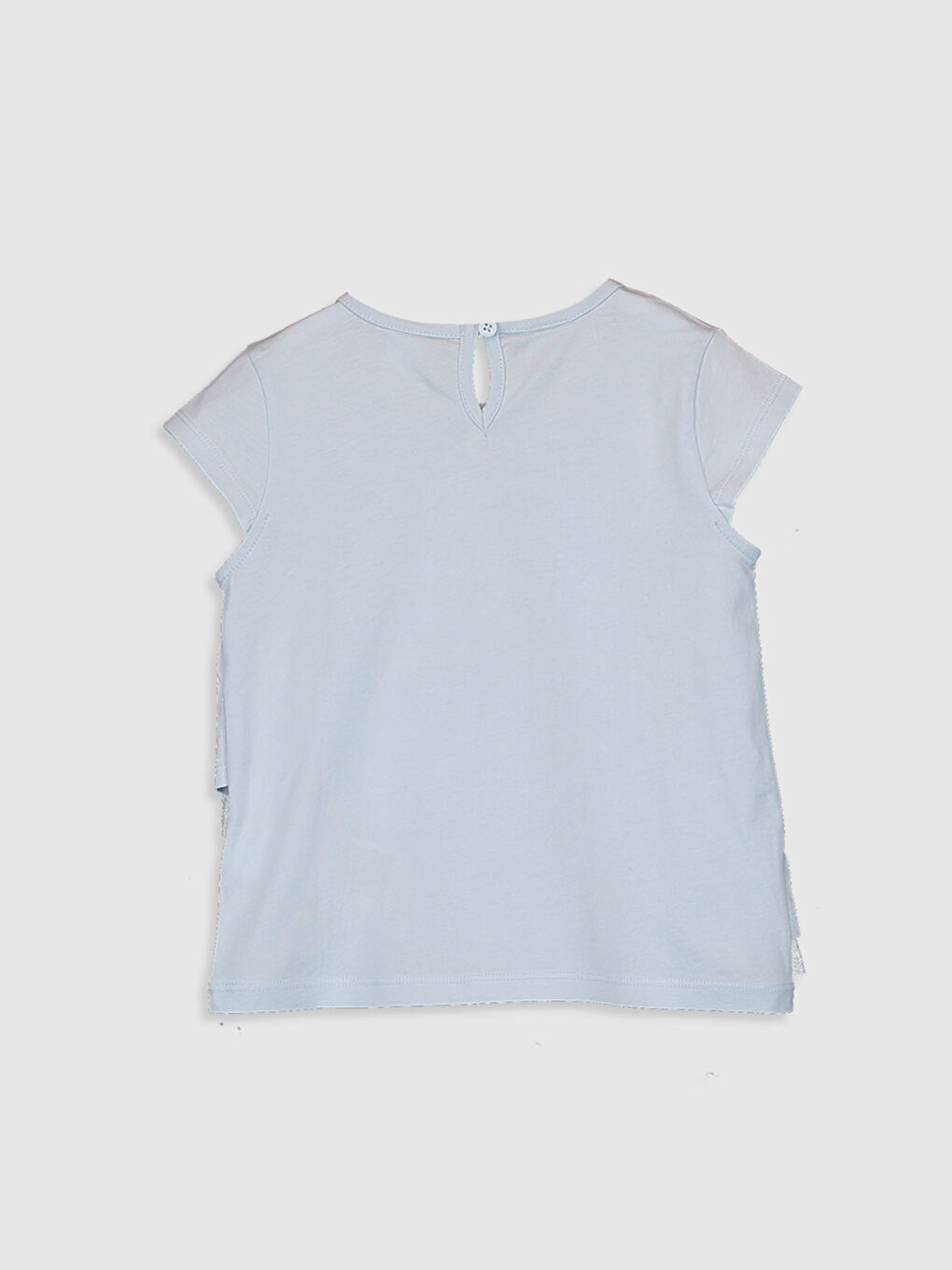 T-shirt Bébé Fille Elsa Imprimé à Manches Courtes Col Rond-1