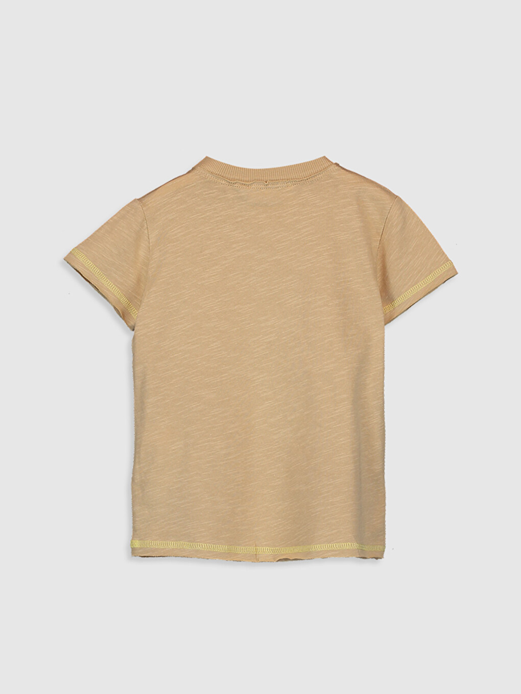Crew Neck Short Sleeve Pocket Detailed Baby Boy T-shirt-1