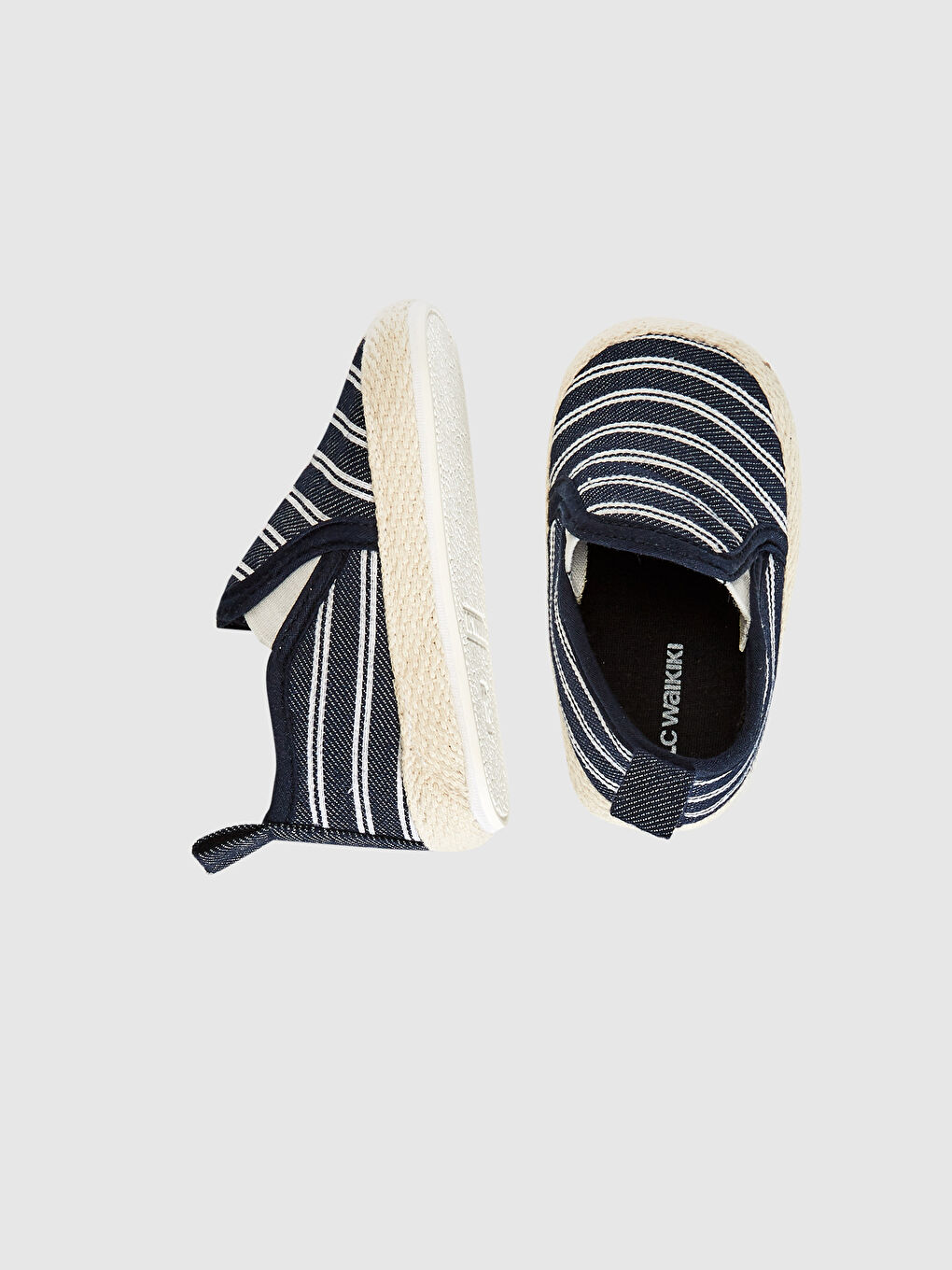 Lacivert Erkek Bebek Espadril Bez Yürüme Öncesi Ayakkabı-1