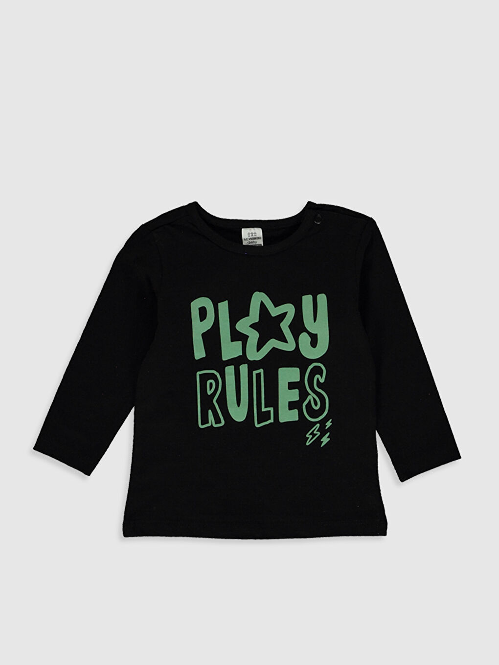 Lacivert Erkek Bebek Baskılı Pamuklu Pijama Takımı-2