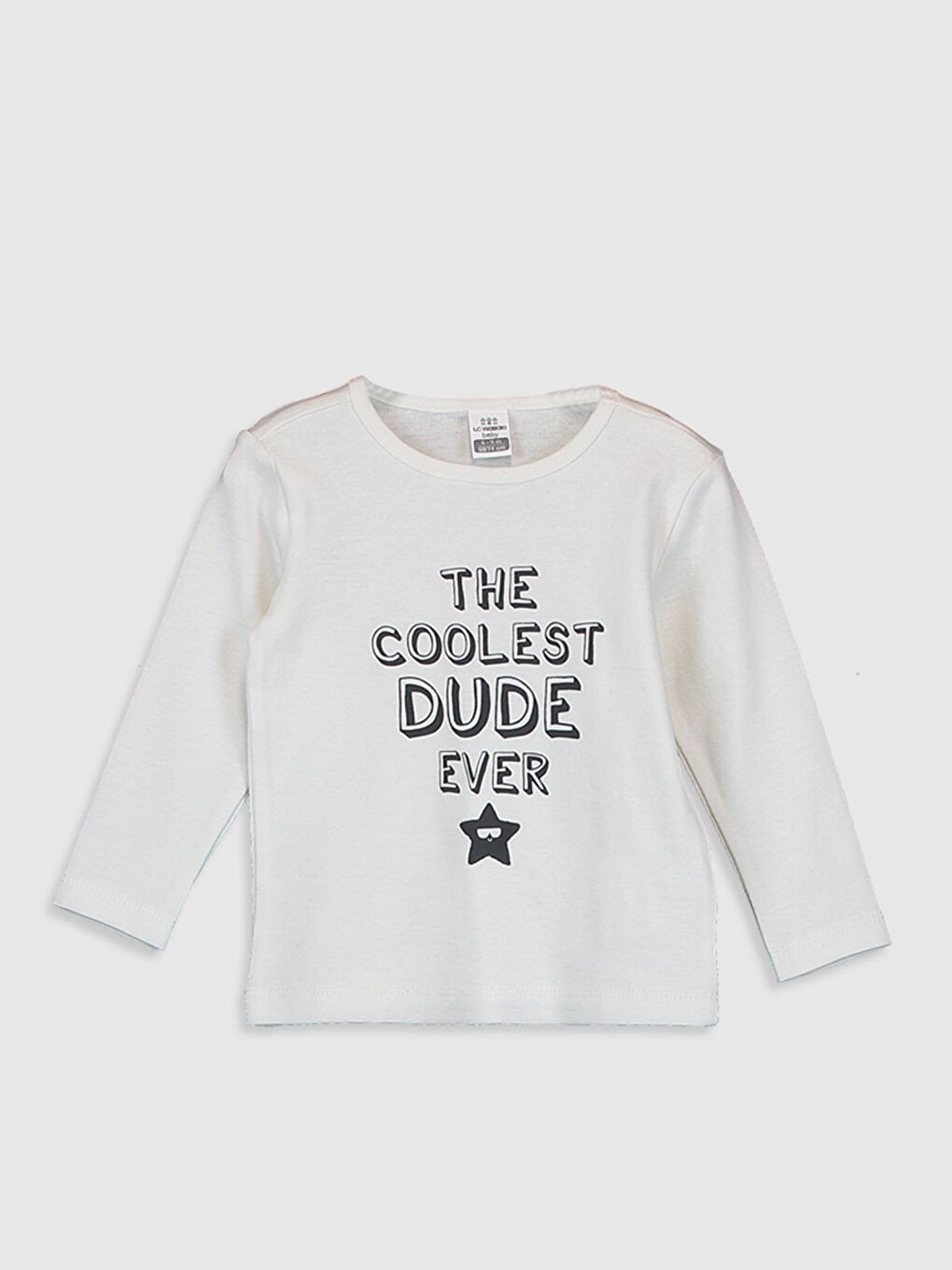 Beyaz Erkek Bebek Baskılı Pamuklu Pijama Takımı-2