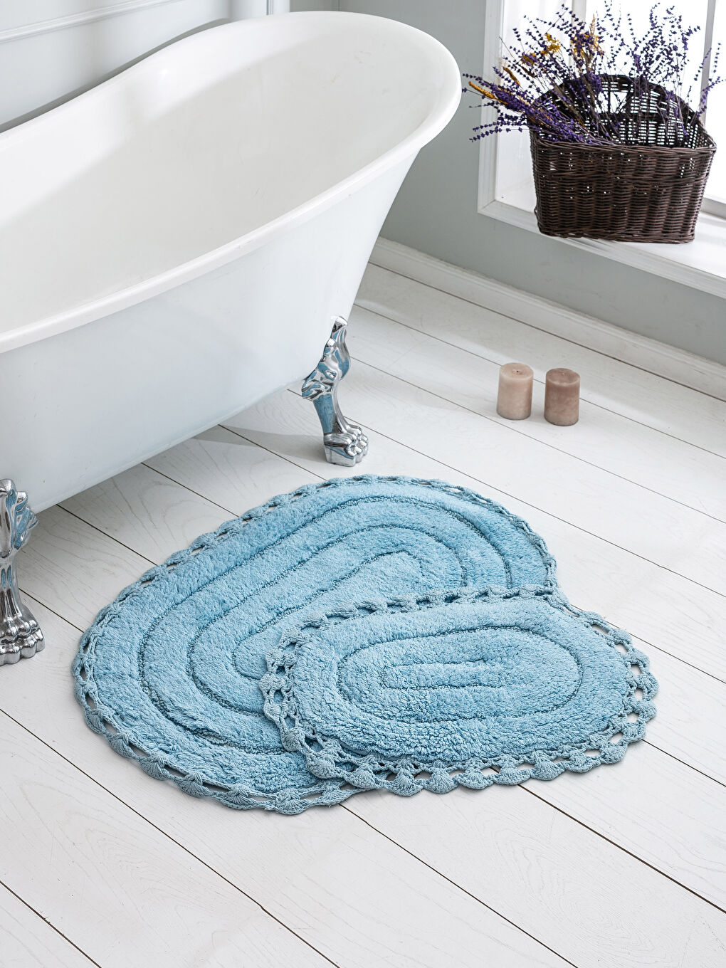 2-pack Lacy Bath Mat