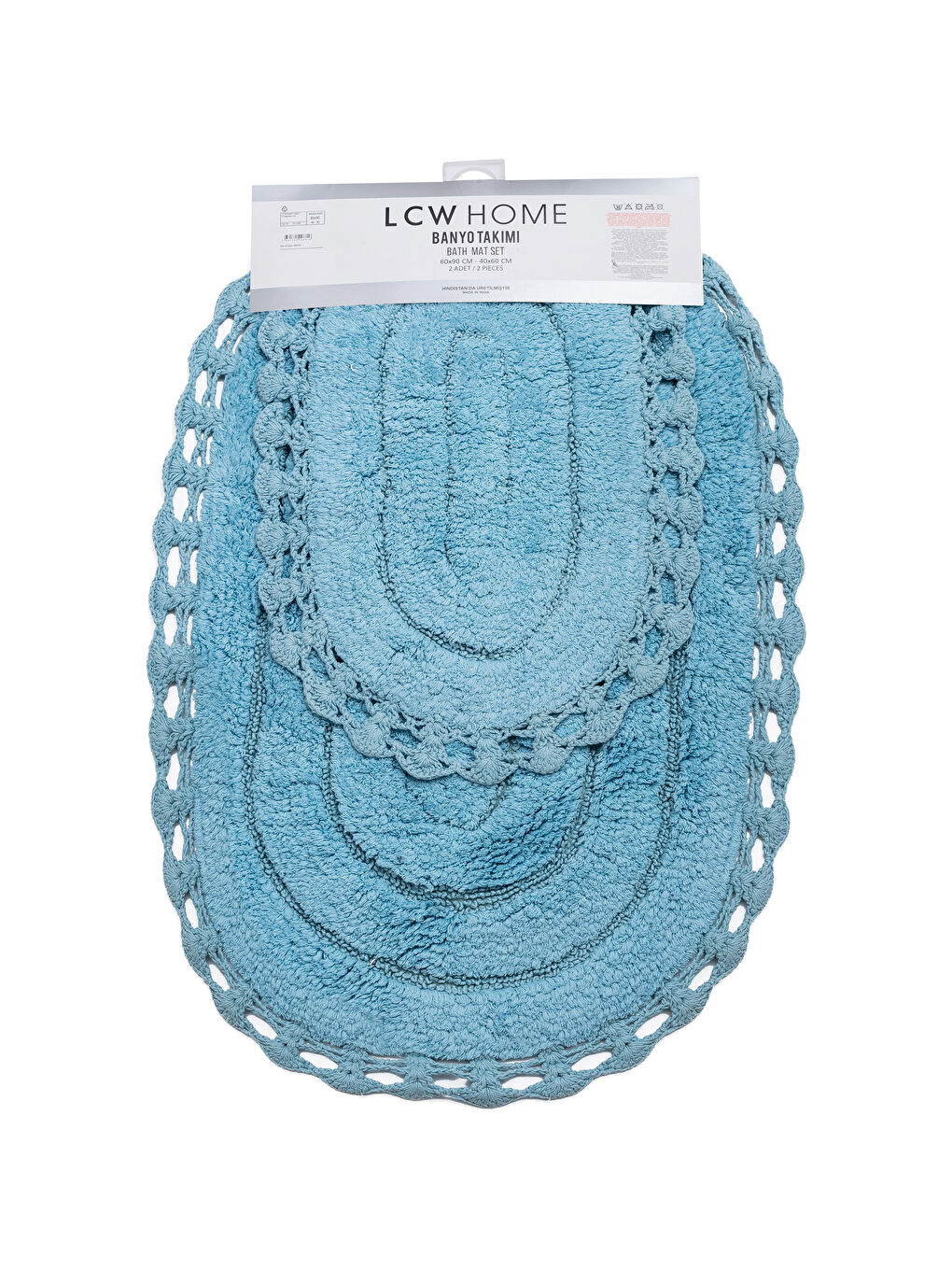 2-pack Lacy Bath Mat-3