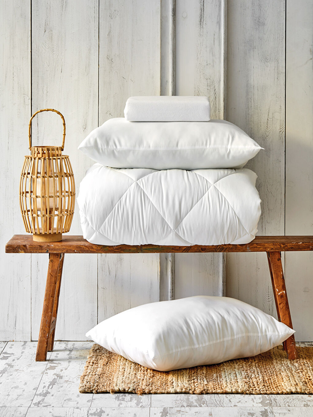 Beyaz Karaca Çift Kişilik Mikrofiber Alez